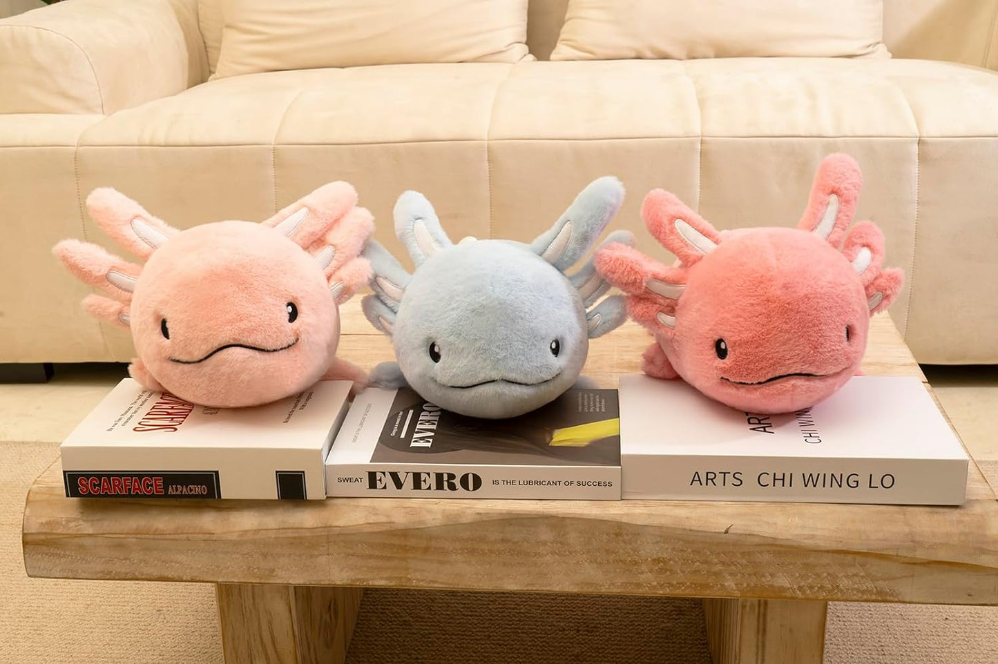 Niuniudaddy™ Weighted Pink Axolotl