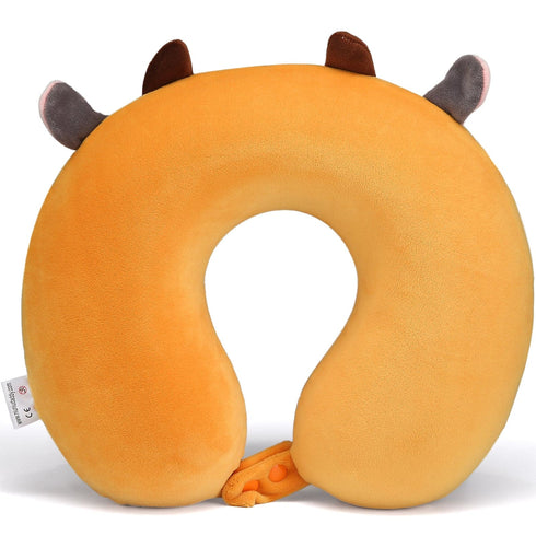 Niuniudaddy™ Memory Foam Cute Cow NeckTravel Pillow