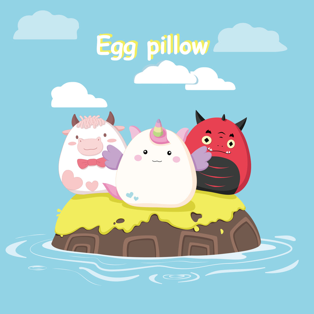 Egg pillow plush