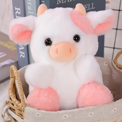 Fuzzy stuffed cow