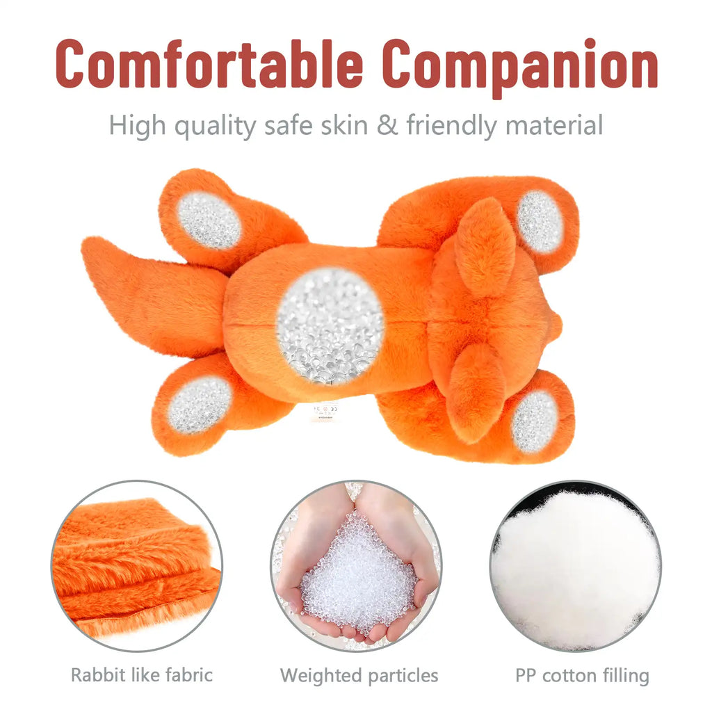 NiuniuDaddy 20” Weighted Fox Plush – Soft Cuddly Stuffed Animal