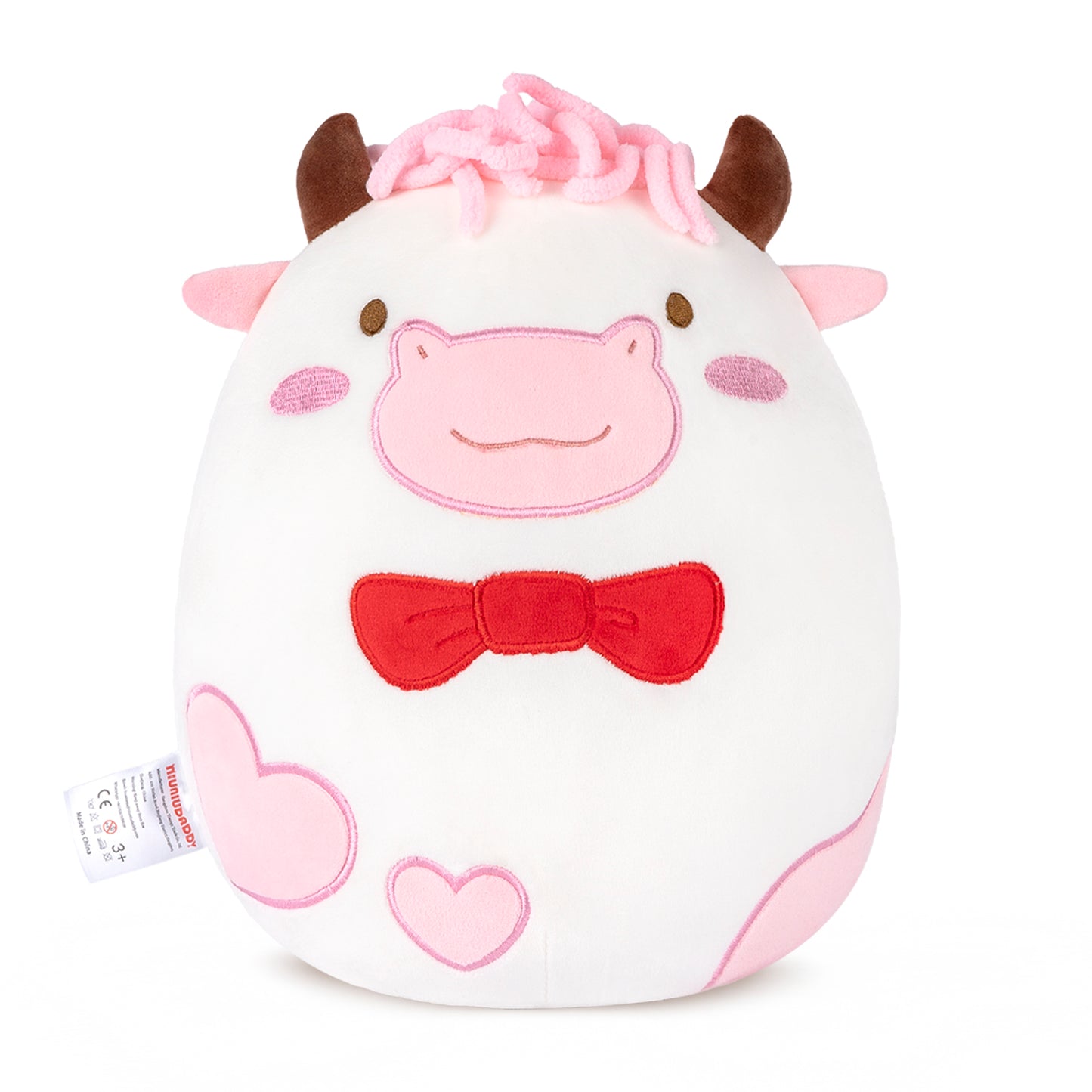 Niuniu Daddy Pink Highland Cow Stuffed Animal