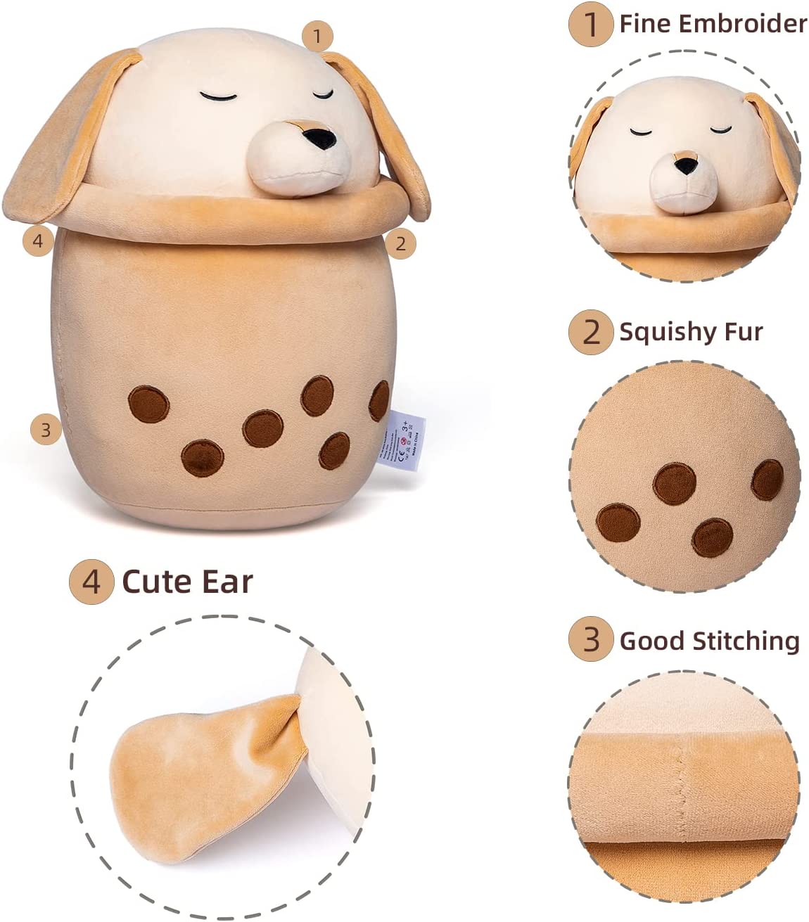 Niuniudaddy™ Boba Plushies with Dog face