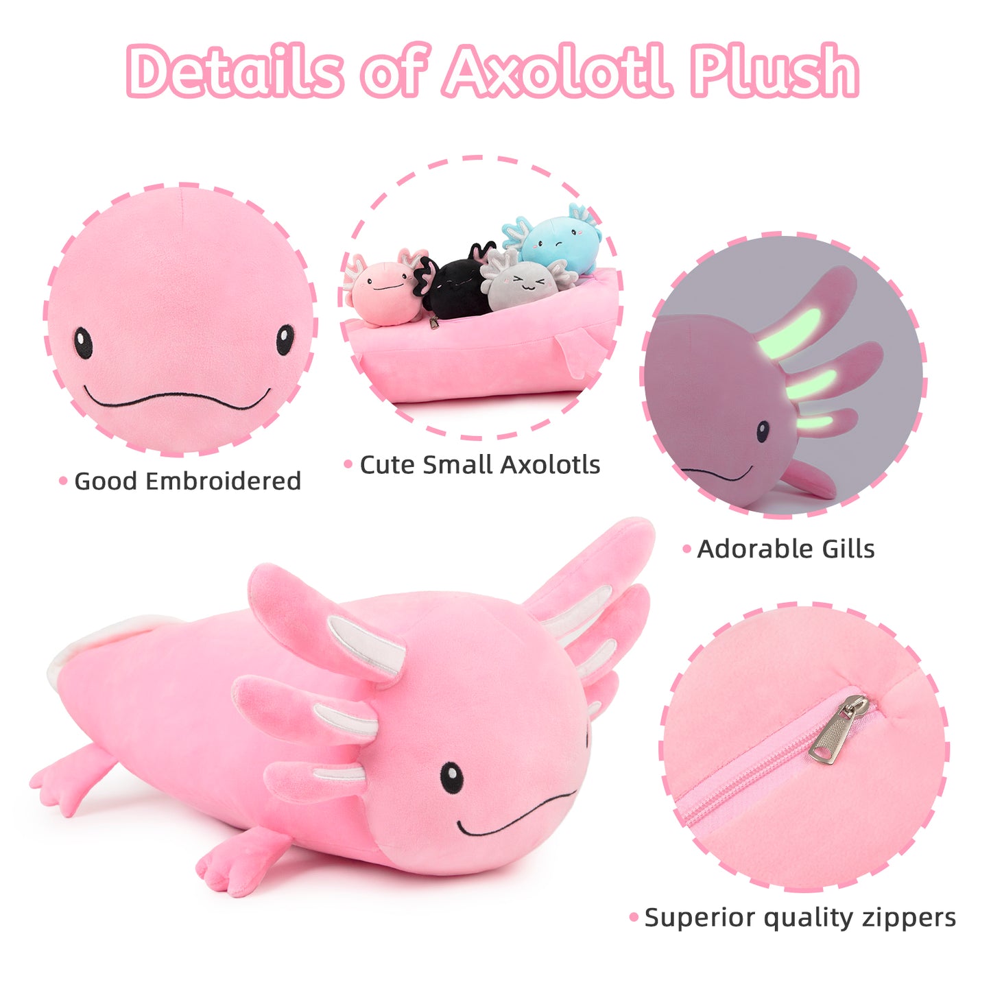 Axolotl cute family