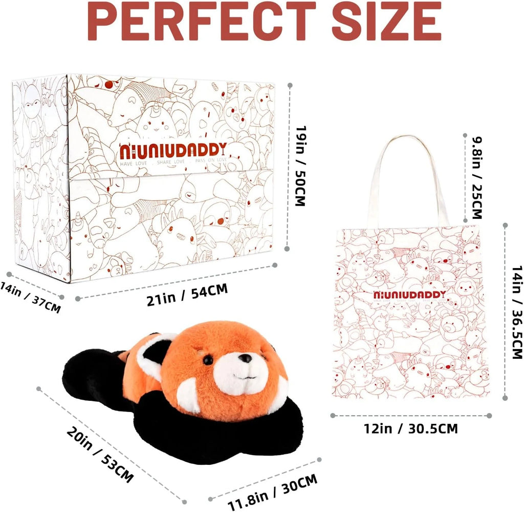 NiuniuDaddy Weighted Red Panda Plush – 20 inches 3.3lbs – NIUNIU DADDY