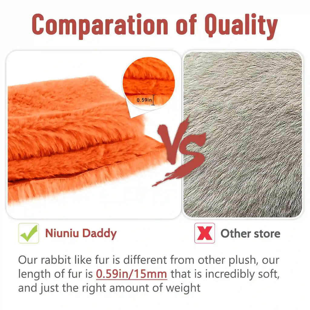 NiuniuDaddy 20” Weighted Fox Plush – Soft Cuddly Stuffed Animal
