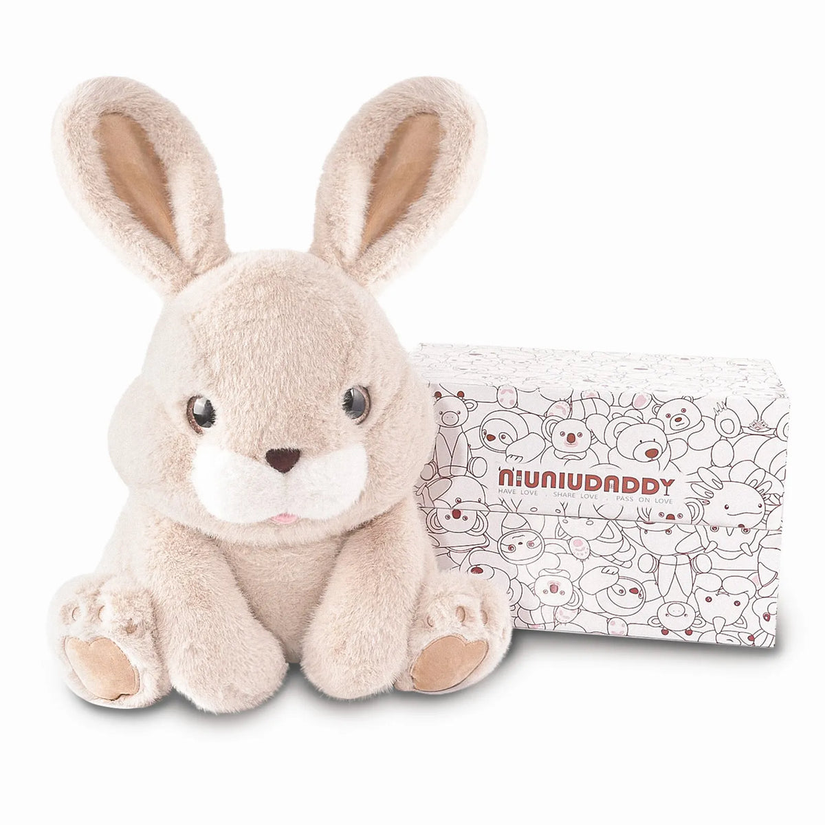 Niuniu Daddy Weighted Bunny Plush 13.8 inches 3.5 lb