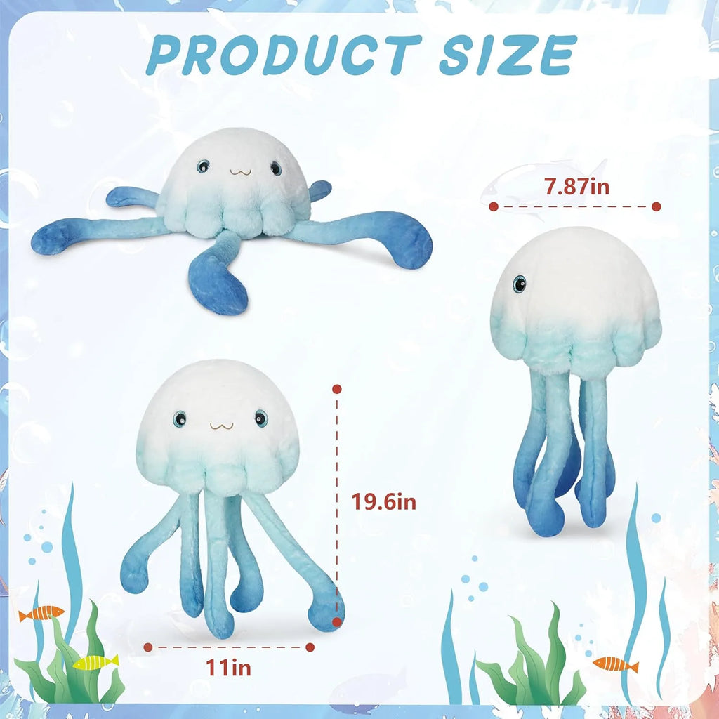 23 inches Weighted Jellyfish Plush – 3.3 Pound Cuddly Toy