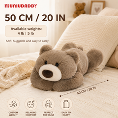 Niuniudaddy® Custom-Weight Lying Plush – Sensory Cuddle Companion