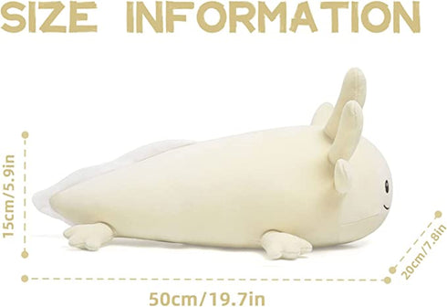 【TIKTOK】NiuniuDaddy White Axolotl Plush Toy For Toddlers