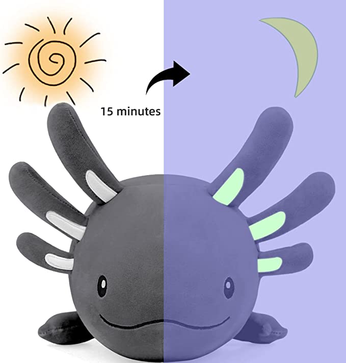 NiuniuDaddy Black Axolotl Plush Toy For Toddlers