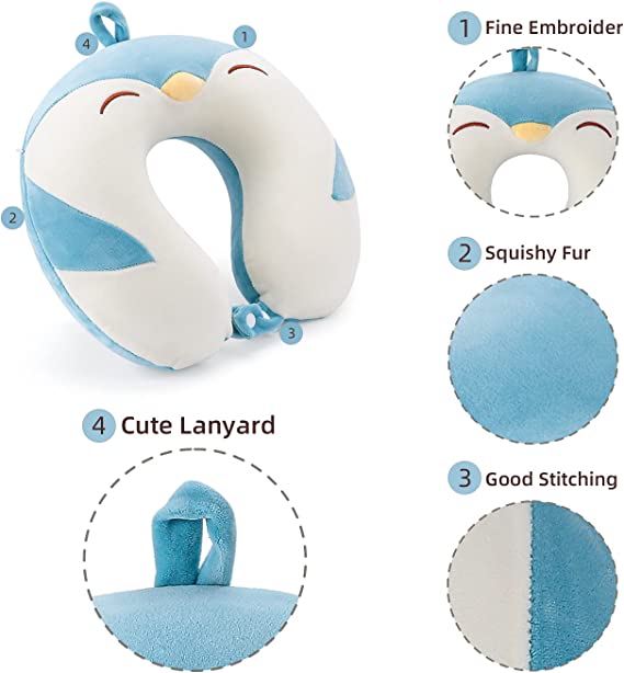 Niuniudaddy™ Memory Foam Cute Penguin Neck Pillow