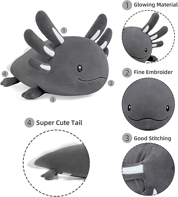 Buy NiuniuDaddy Black Axolotl Plush Toy – 20