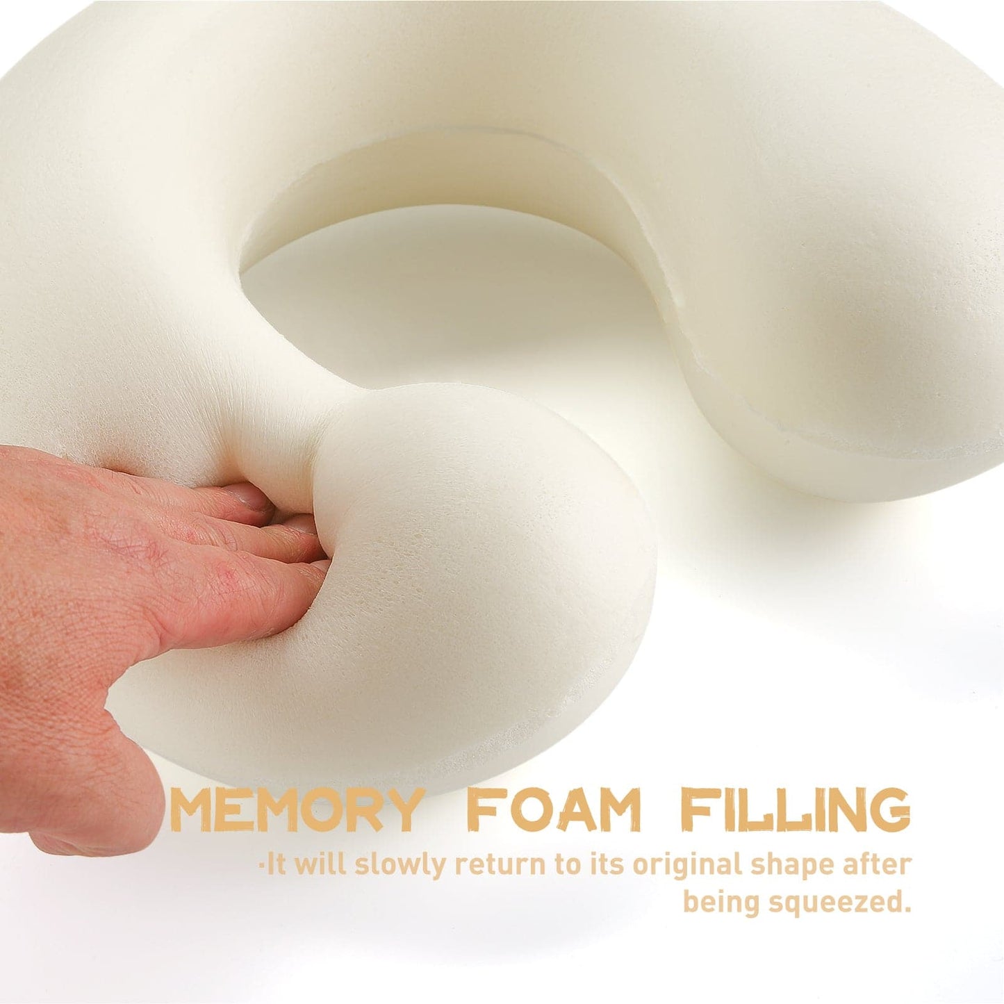 Niuniudaddy™ Memory Foam Cute Cow NeckTravel Pillow